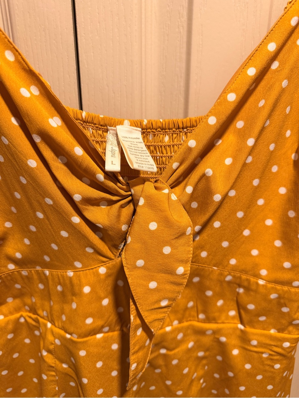 Yellow Polka Dot Kids One-Piece Romper - Unbranded - Picture 2 of 3